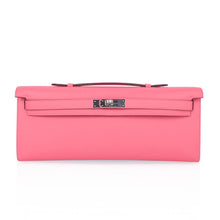 Load image into Gallery viewer, Kelly Cut Bag Pink Rose Azalee Swift with Palladium Hardware