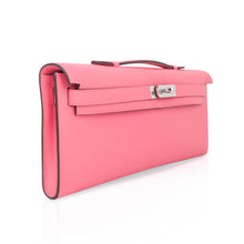 Load image into Gallery viewer, Kelly Cut Bag Pink Rose Azalee Swift with Palladium Hardware