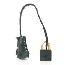 Load image into Gallery viewer, Kelly Sellier 28 HSS Bag Gris Agate / Vert Titien Ostrich Gold Hardware