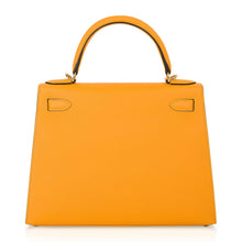 Load image into Gallery viewer, Kelly Sellier 28 Bag Jaune D’Or Epsom Leather Gold Hardware