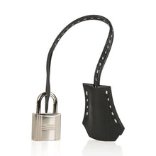 Load image into Gallery viewer, Kelly 28 Bag Black Un Point Sur Deux Veau Graine Monsieur Limited Edition