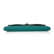 Load image into Gallery viewer, Kelly Cut Vert Verone Clutch Bag Gold Hardware Swift Leather
