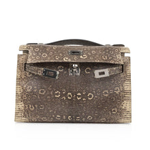 Load image into Gallery viewer, Kelly Pochette Bag Ombre Lizard Clutch Palladium Hardware Very Rare