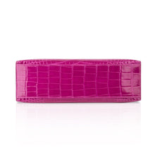 Load image into Gallery viewer, Kelly Pochette Clutch Bag Rose Scheherazade Pink Alligator Gold Hardware