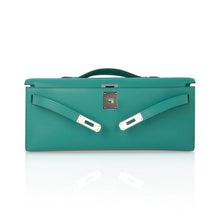 Load image into Gallery viewer, Kelly Cut Vert Verone Clutch Bag Swift Palladium