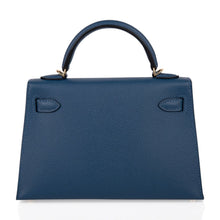 Load image into Gallery viewer, Kelly 20 Mini Sellier Bag Deep Blue Epsom Leather Gold Hardware