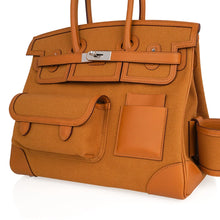 Load image into Gallery viewer, Limited Edition Birkin 35 Bag Cargo Sesame Toile Goeland Swift Leather with Palladium Hardware