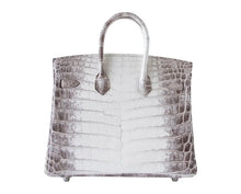 Load image into Gallery viewer, Birkin 25 Bag Blanc Himalaya Exquisite Jewel Palladium Hardware