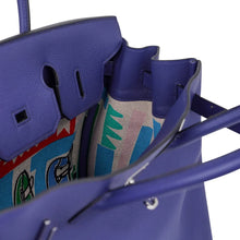 Load image into Gallery viewer, Limited Edition Birkin 35 Bag Blue Sapphire Taurillon Novillo Leather &amp; Toile Sea Surf &amp; Fun