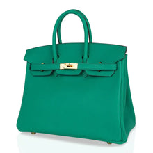 Load image into Gallery viewer, Birkin 25 Bag Vert Vertigo Swift Gold Hardware