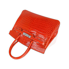 Load image into Gallery viewer, Birkin 30 Bag Orange Crocodile with Palladium Hardware