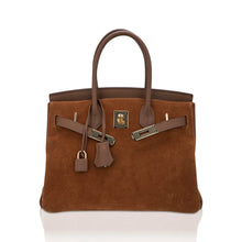 Load image into Gallery viewer, Limited Edition Birkin 30 Grizzly Bag Alezan Permabrass Hardware