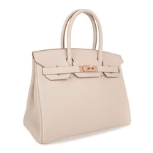 Load image into Gallery viewer, Birkin 30 Bag Craie Togo Leather with Rose Gold Hardware