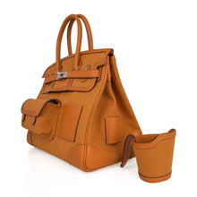 Load image into Gallery viewer, Limited Edition Birkin 35 Bag Cargo Sesame Toile Goeland Swift Leather with Palladium Hardware