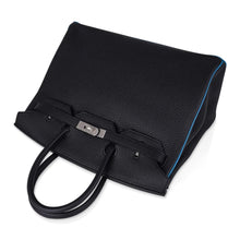 Load image into Gallery viewer, Special Order HSS Birkin 35 Bag Black Turquoise Togo Leather with Brushed Palladium Hardware