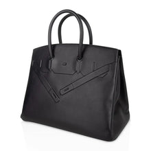Load image into Gallery viewer, Shadow Birkin 35 Bag Limited Edition Black Swift Leather New
