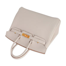 Load image into Gallery viewer, Birkin HSS 25 Bag Beton w/ Pink Rose Pourpre Brushed Gold Hardware Togo