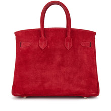 Load image into Gallery viewer, Birkin 25 Palladium Hardware Rouge Vif Doblis