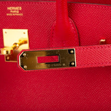 Load image into Gallery viewer, Birkin 30 Bag Rouge Casaque Gold Hardware Epsom Leather