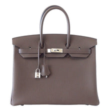 Load image into Gallery viewer, Birkin 35 Bag Ecorce (Bark)Taupe Togo Palladium