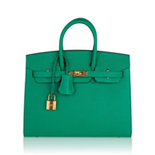 Load image into Gallery viewer, Birkin Sellier 25 Bag Vert Jade Epsom Leather with Gold Hardware