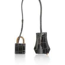 Load image into Gallery viewer, Birkin 30 Bag Graphite Niloticus Crocodile with Gold Hardware