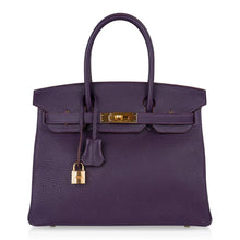 Load image into Gallery viewer, Birkin 30 Bag Raisin Rich Original Colour Gold Hardware Togo Leather