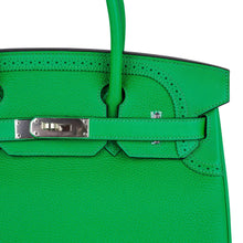 Load image into Gallery viewer, Birkin 30 Ghillies Limited Edition Bag Bamboo Palladium Hardware New w/Box