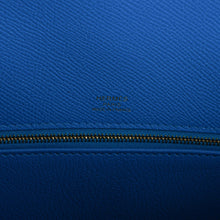 Load image into Gallery viewer, Kelly Casaque 28 Bag Black / Bleu Indigo Sellier Limited Edition