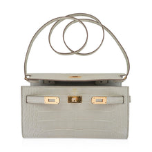 Load image into Gallery viewer, Kelly Classique To Go Wallet Beton Matte Alligator Gold Hardware