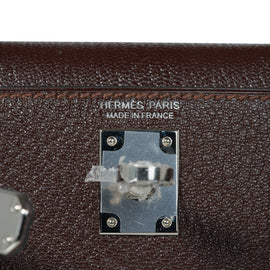 Kelly 20 Bi-Color Mini Sellier Bag Havane / Etrusque Chevre Palladium