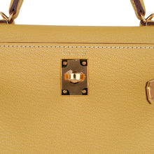 Load image into Gallery viewer, Mini Kelly 20 Sellier Jaune Foin Bag Chevre Gold