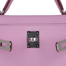Load image into Gallery viewer, Mini Kelly 20 Bag Sellier Mauve Sylvestre Epsom with Palladium Hardware