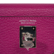 Load image into Gallery viewer, Mini Kelly 20 Bag Sellier Rose Pourpre Chevre Leather with Palladium Hardware