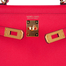 Load image into Gallery viewer, Kelly 20 Mini Sellier Bag Rose Extreme Epsom Gold Hardware New w/Box