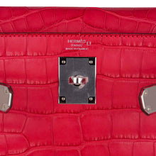 Load image into Gallery viewer, Kelly 28 Bag Rose Extreme Matte Alligator with Palladium Hardware