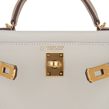 Load image into Gallery viewer, Special Order HSS Mini Kelly 20 Sellier Bag Nata and Trench Epsom Leather with Gold Hardware