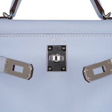 Load image into Gallery viewer, Kelly 20 Mini Sellier Bag Blue Brume Epsom Leather Gold Hardware