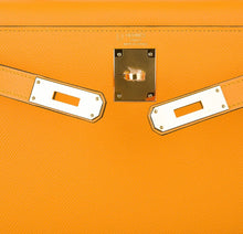 Load image into Gallery viewer, Kelly Sellier 28 Bag Jaune D’Or Epsom Leather Gold Hardware