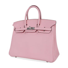 Load image into Gallery viewer, Birkin 25 Bag Rose Sakura Palladium Hardware Rare