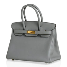Load image into Gallery viewer, Birkin 30 Bag Gris Mouette Gold Hardware Togo Leather
