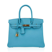 Load image into Gallery viewer, Birkin 30 Bag Blue du Nord Gold Hardware Epsom Leather