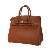 Load image into Gallery viewer, Limited Edition Birkin 25 Fauve Barenia Leather Bag Palladium Hardware