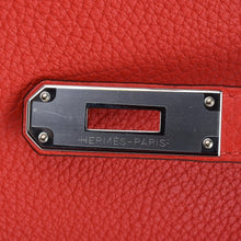 Load image into Gallery viewer, Verso Birkin 30 Bag Rouge Tomate &amp; Natural Sable Togo Leather with Palladium Hardwre