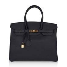 Load image into Gallery viewer, Limited Edition Birkin 35 Bag Plomb (Off Black) Togo Leather with Gold Hardware