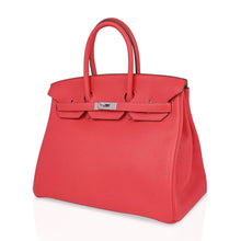 Load image into Gallery viewer, Birkin 35 Bag Rose Jaipur Clemence Leather with Palladium Hardware