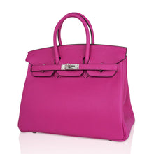 Load image into Gallery viewer, Verso Birkin 25 Bag Magnolia Capucine Togo Leather with Palladium Hardware