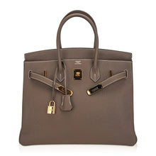 Load image into Gallery viewer, Birkin 35 Bag Etoupe Gold Hardware Togo Leather