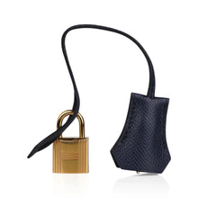 Load image into Gallery viewer, Birkin 25 Sellier Bag Bleu Indigo Gold Hardware Epsom Leather New w/Box