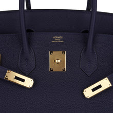 Load image into Gallery viewer, Birkin 35 Bag Blue Nuit Gold Hardware Togo Leather